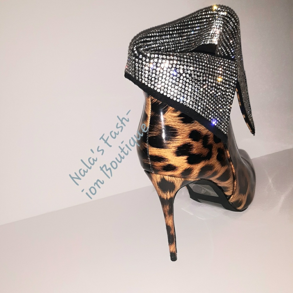 Cape Robbin Leopard Stiletto Booties - Picture 6 of 6
